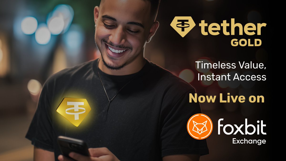 Tether Gold (XAU₮) is now live on <a href="/foxbit/">Foxbit</a>
