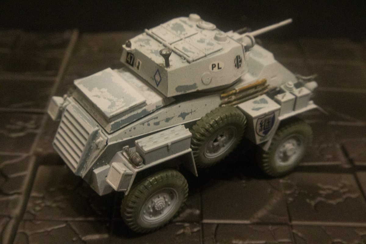 CyanMolds's tweet image. タミヤ 1/48 7トン4輪装甲車 Mk.IV 継続高校Ver. 完成！🎉