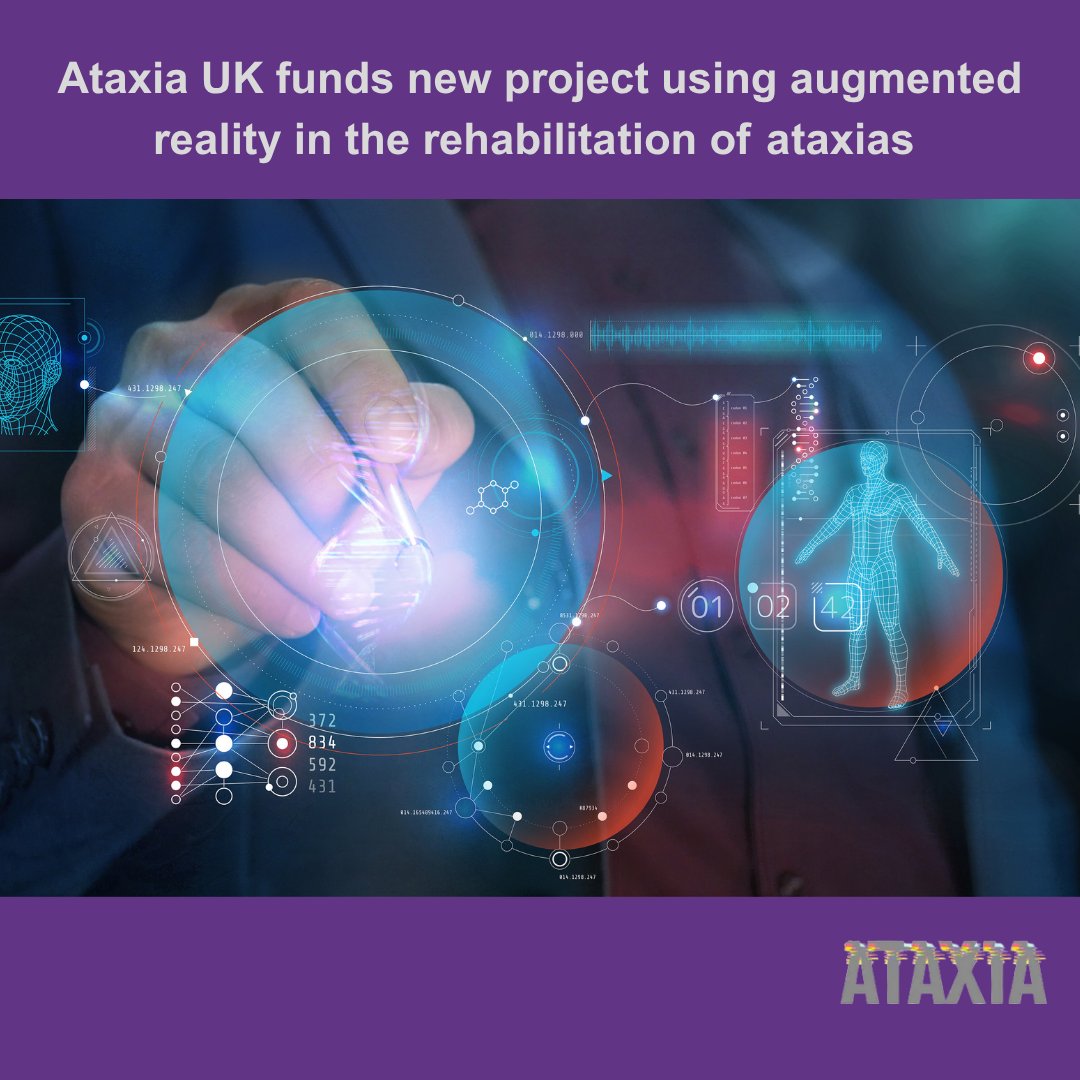 🚀 Ataxia UK is funding a new augmented reality project to help improve balance &amp; reduce falls in people with ataxia. Real-time visual feedback could boost mobility &amp; independence.
🎯 Led by Aston, Newcastle &amp; Birmingham Uni + NHS Trust.
🔗 tinyurl.com/2s4dzc8w  #NeuroRehab