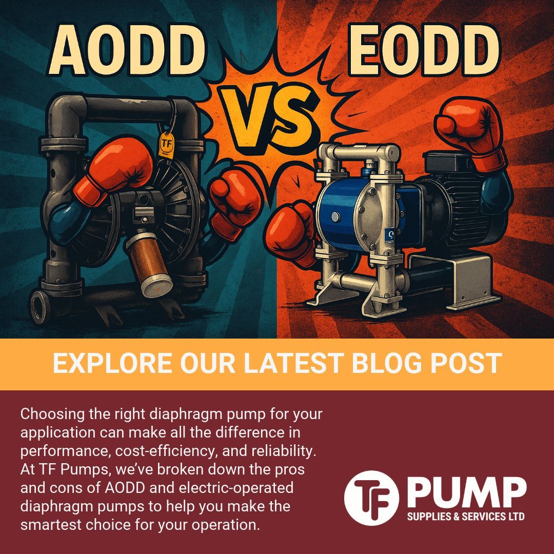 TFPumps's tweet image. AODD vs EODD: Which diaphragm pump is right for your operation? 💡 Discover key differences in performance, efficiency &amp;amp; reliability in our latest blog: buff.ly/oCZTRS5

#Wilden #Pumps #AODD #EODD #FluidHandling #IndustrialSolutions