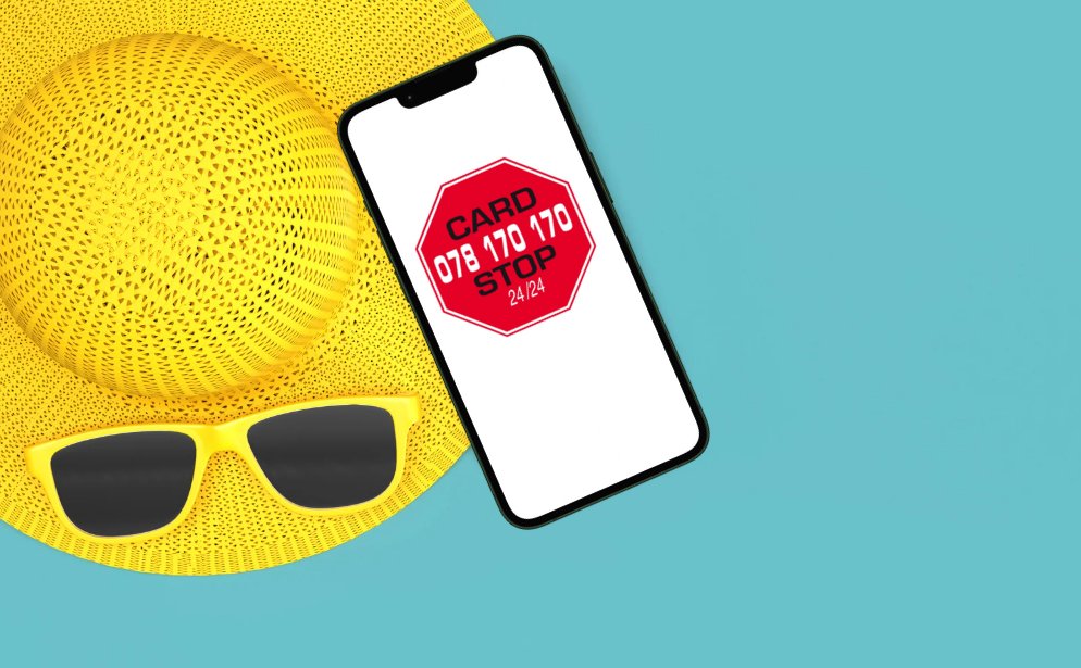En #vacances ? ☀️ En cas de perte ou de vol de votre carte, vous pouvez appeler #CardStop même depuis l’étranger : +32 78 170 170 📱Encore plus simple : la plupart des apps bancaires vous permettent de bloquer temporairement ou définitivement votre carte.