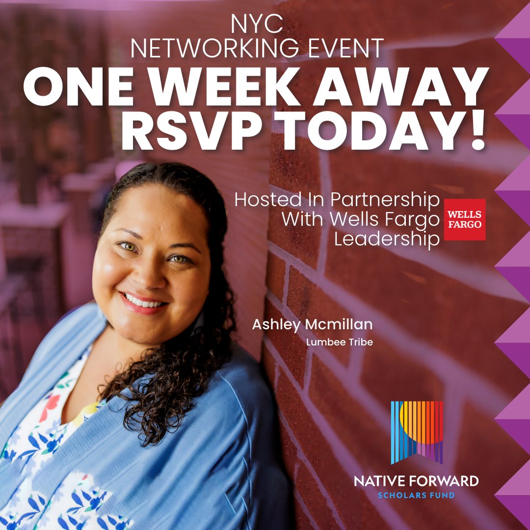 Native Forward (@native_forward) on Twitter photo Counting down to an evening in NYC—are you in?
📍Wells Fargo | 30 Hudson Yards
🗓️ Thurs, July 17 | 5:30–7:30 p.m.
More than networking: uplifting Native voices & alumni with key leaders.
đź”— bit.ly/NFSNewYorkEvent | alexis@nativeforward.org
#NativeForward Counting down to an evening in NYC—are you in?
📍Wells Fargo | 30 Hudson Yards
🗓️ Thurs, July 17 | 5:30–7:30 p.m.
More than networking: uplifting Native voices & alumni with key leaders.
đź”— bit.ly/NFSNewYorkEvent | alexis@nativeforward.org
#NativeForward