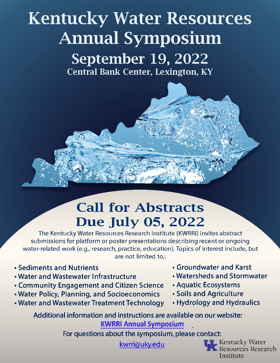 FINAL REMINDER: CALL FOR ABSTRACTS: KWRI's 2025 Annual Symposium - mailchi.mp/49ff524ada24/2…
