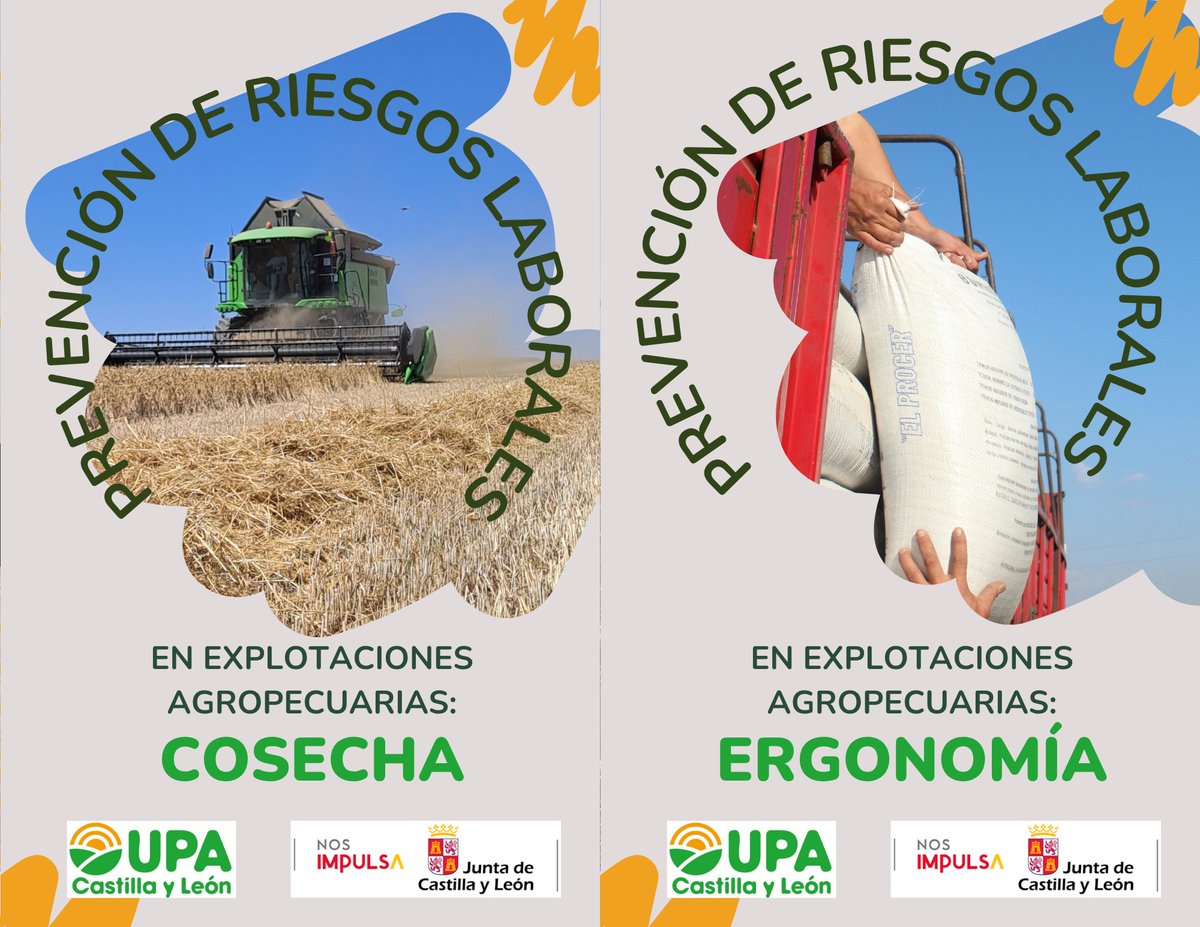 En upacastillayleon.es  detallamos la campaña informativa  a desarrollar en materia de prevención de riesgos laborales en #CastillayLeón.  Analizamos los peligros y cómo prevenir incidencias con motivo de la cosecha y en materia de ergonomía. #UPAmeAyuda <a href="/UPA_Federal/">UPA</a>