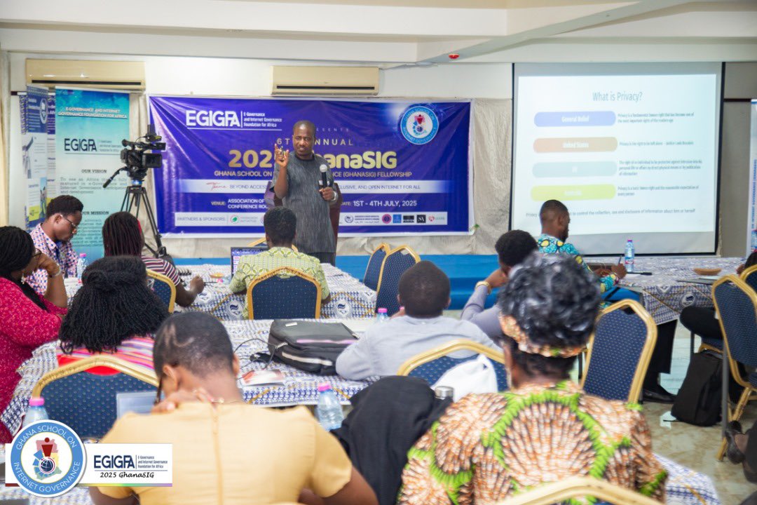 📍#GhanaSIG 2025 – Day 3 Recap
From digital rights &amp; data privacy to UA &amp; gTLDs, Fellows explored key IG themes with global experts.

🔥 Active engagement, deep insights &amp; powerful storytelling marked the day!

#InternetGovernance #TechForGood #EGIGFA #Day3