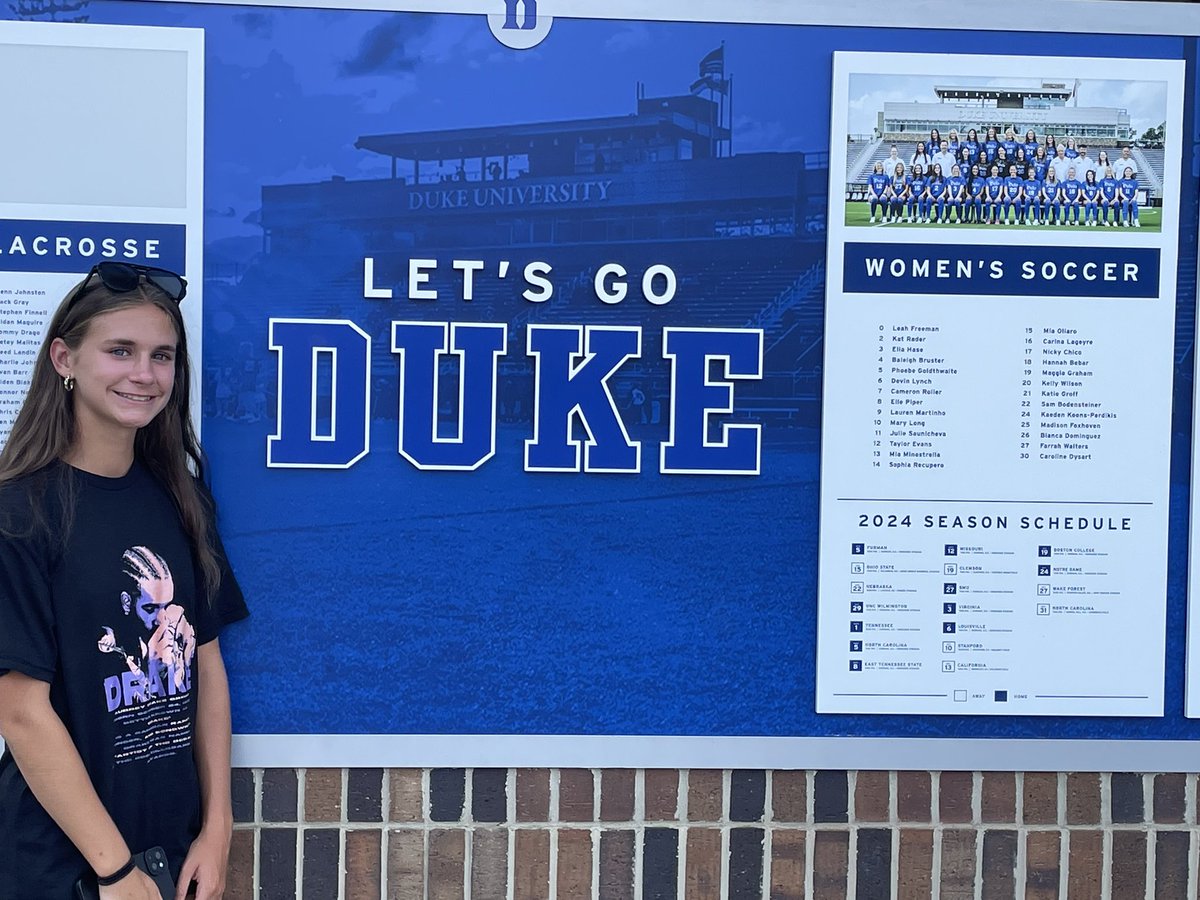 addimay_soccer's tweet image. Had an amazing time competing at the @usysodp South Region ID Camp! On the way home, I had the chance to visit the beautiful campuses of @DukeWSOC ,@WakeWSoccer , &amp;amp; @AlabamaSoccer . Now it’s time to lock in for @ECNLgirls Nationals! 🔒⚽️ #CO2028 @Solar10ECNL @SolarSoccerClub