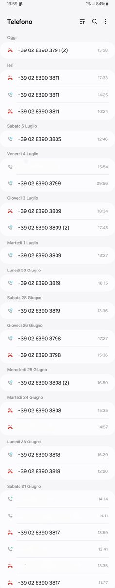 Vpertweet's tweet image. Il mio registro chiamate dal 20 di giugno .....