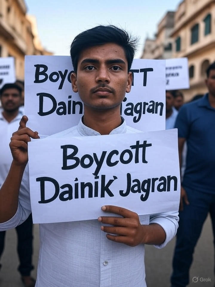 #BoycottDainikJagran
 शिक्षक के गरिमा से खिलवाड़ माफ नहीं किया जाएगा।
दैनिक जागरण माफी मांगे कल के न्यूज़ पेपर में की हमसे गलती हुई 

आज से दैनिक जागरण बंद ⚔️⚔️
<a href="/ANI/">ANI</a>