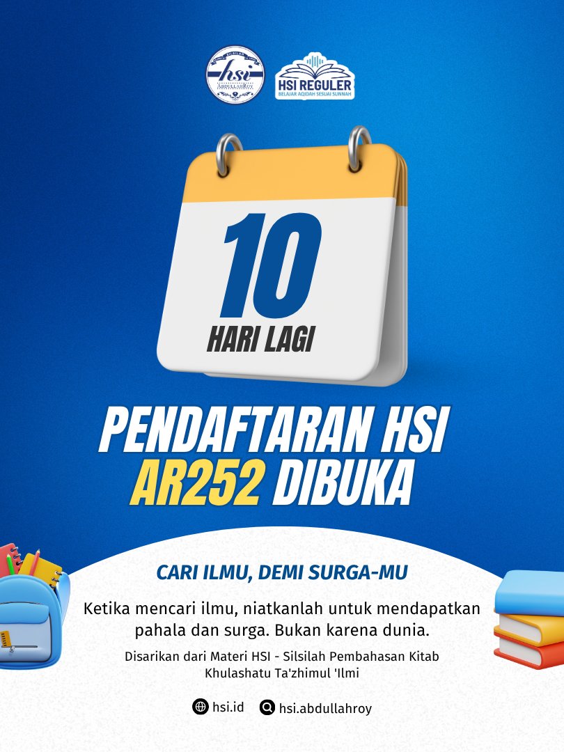 hsiabdullahroy's tweet photo. Jalan menuju surga terlalu berharga untuk kita tempuh sendirian. Oleh karena itu, ajak juga teman dan keluargamu untuk belajar bareng di HSI AR252. https://t.co/7Y2ZqlCfh4