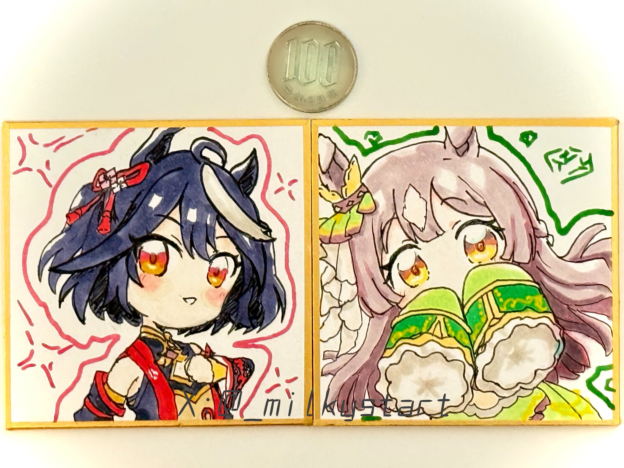 夢々ちゃん 色紙 ワケあり品】プリキュア 色紙ART6 キュアドリーム/夢原のぞみ