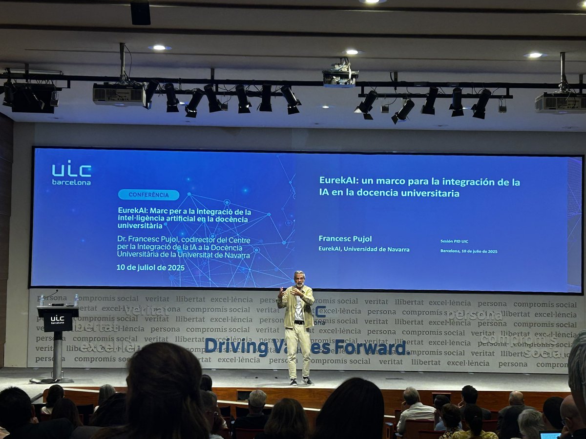 Magnífica reflexió sobre com aplicar la IA la docència universitària, a carrer del Prof. Francesc Pujol.
En repte enorme, però una oportunitat encara mes gran.
PS: ja fem tard…