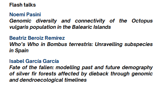 segenetica's tweet photo. Vamos con nuestras últimas #flashtalk de la sesión #genética de #poblaciones antes de la pausa para comer en este #seg2025
@CIB_CSIC
@pablodeolavide https://t.co/vCnqb5kuJD