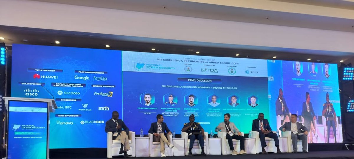 Live at #NCSC2025
Panel: Building Global CyberSecurity WorkForce

Industry &amp; academic leaders unite to address the global skills gap—driving strategies for a diverse, future-ready cybersecurity talent pipeline.

#NCSCNigeria #CybersecurityNigeria #DigitalResilience