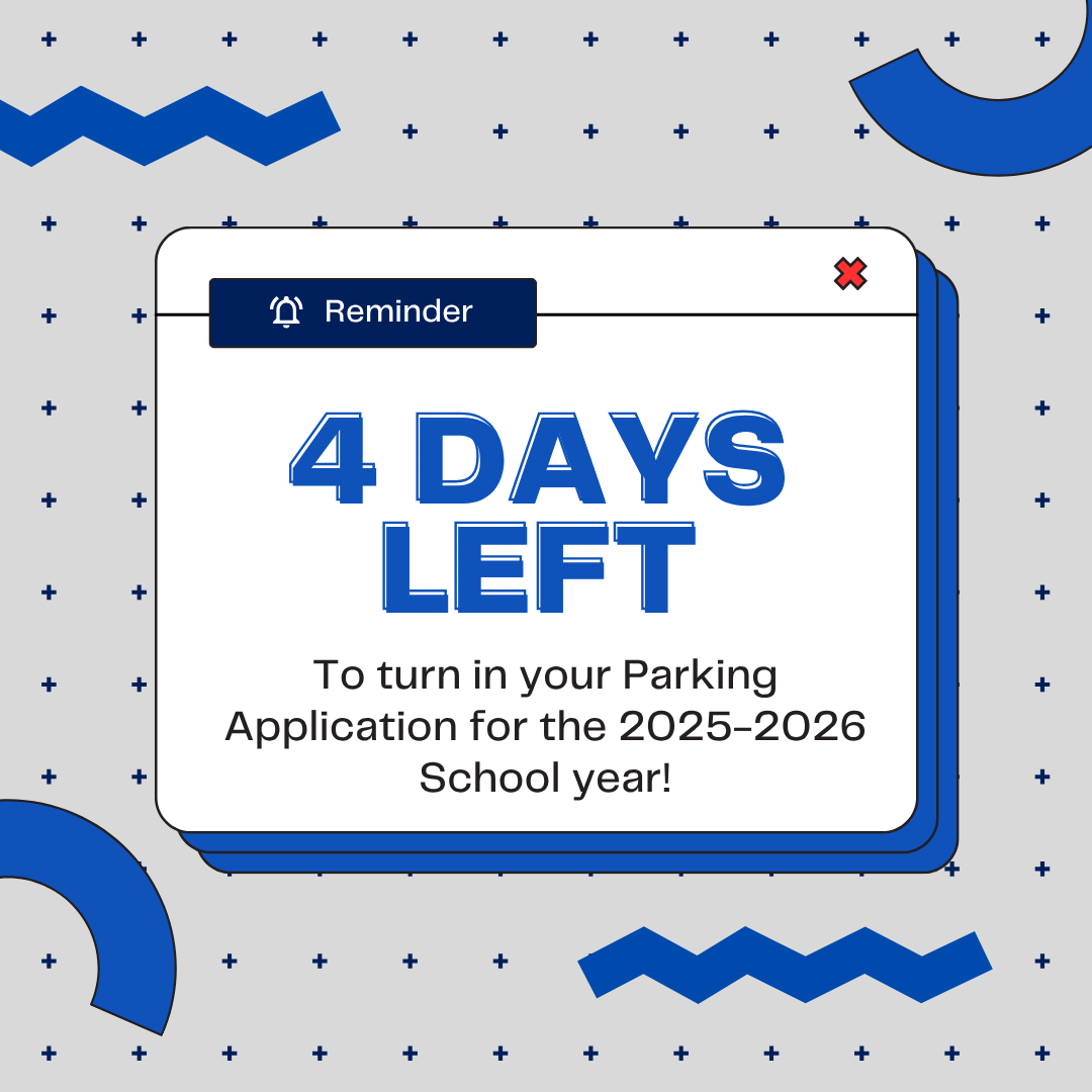 TISDTMHS's tweet image. Hey Wildcats! You have 4 days left to submit your parking application! Applications are due by 7/28 at 10:00am! Make sure you:
1.) Fill out your Online Application and hit submit
2.) Bring your paperwork to TMHS
3.) Pay for your Spot
You've Got this! Parking Spots will be…