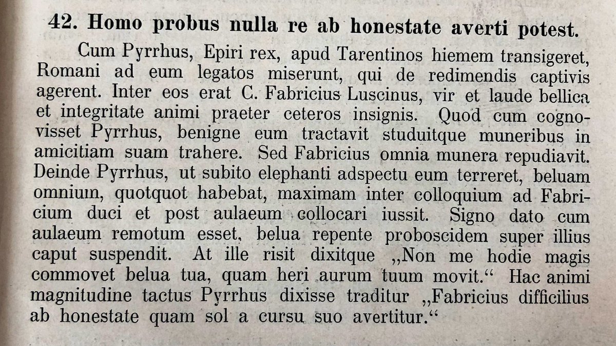 AGROS_edu's tweet image. Fabricius, Pyrrhus, and an Elephant. 🐘
📖 O. Lutsch: Lateinisches Lehr- und Lesebuch für Quinta, Bielefeld—Leipzig 1889.