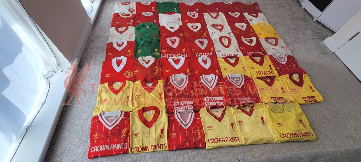 LivShirtsMuseum's tweet photo. Liverpool Match Worn/Issued Player Shirts from 1964 till 1985, Umbro/Barralan era. @LivShirtsMuseum @LFC @Umbro @UmbroUK #MatchWorn #MatchIssued #PlayerShirt https://t.co/NfdKBk89P1