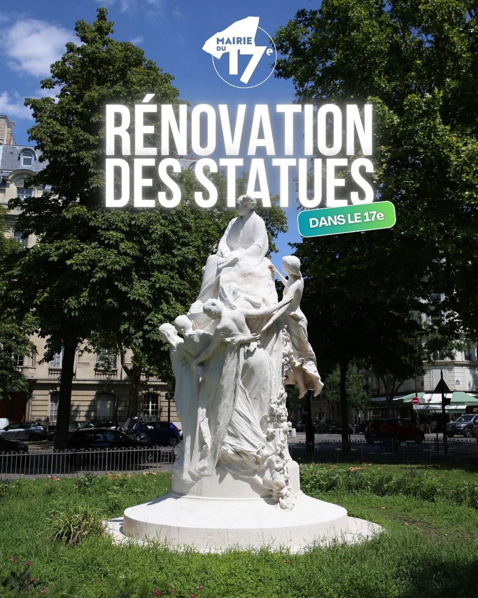 Mairie17's tweet image. Un coup d’éclat pour les statues #Dumas ! 🧽✨

Place du Général Catroux, les célèbres #statues ont récemment été nettoyées et rénovées, dans le cadre d’un programme de restauration des #sculptures que nous avions engagé en lien avec le #BudgetParticipatif. ✅

#Paris17