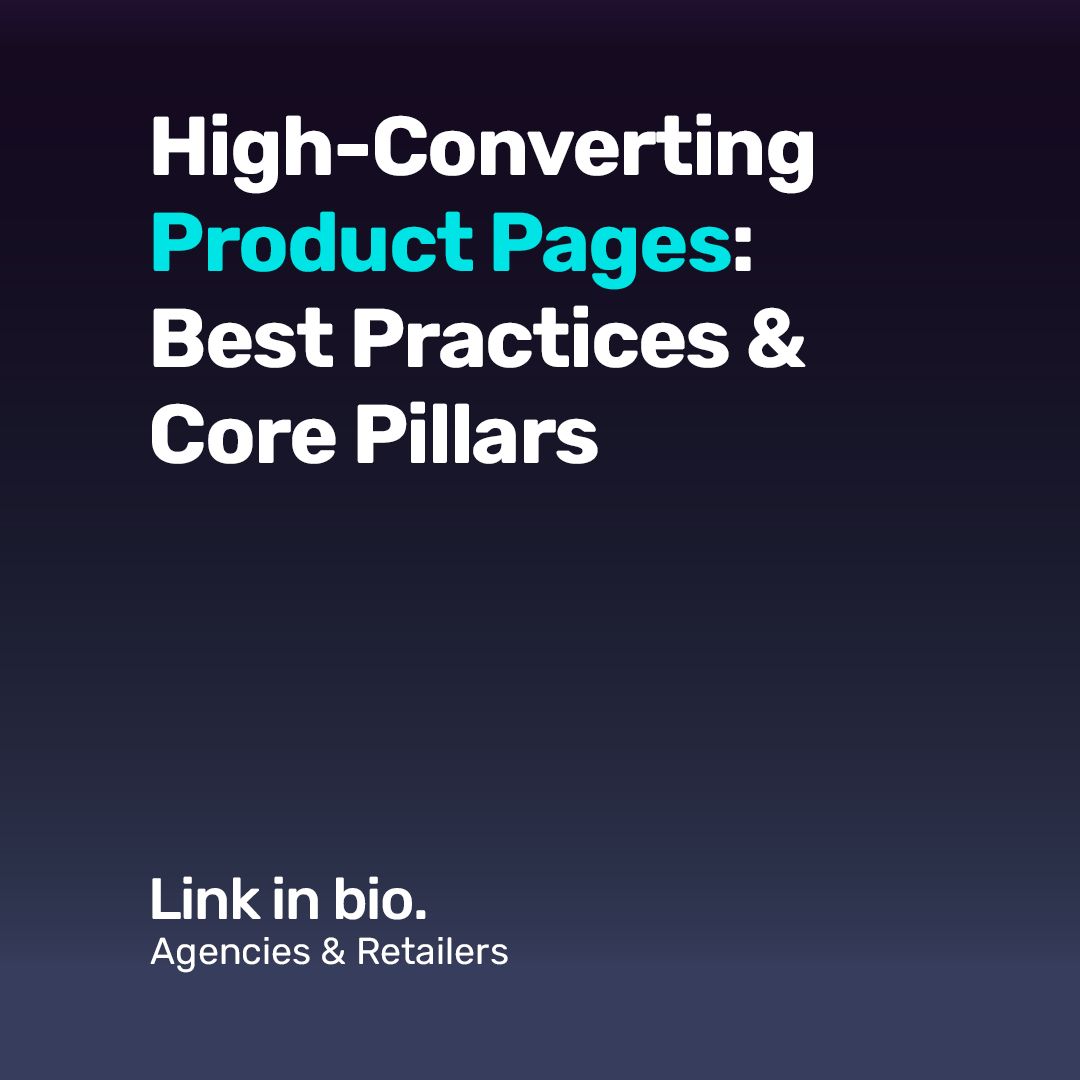 Your product page is where ecommerce decisions are made. 

Our latest blog breaks down the must-have elements that drive conversions—think standout visuals, trust signals and smart CTAs.

Time to boost performance where it matters most? 👀
Take a closer look: [LINK]