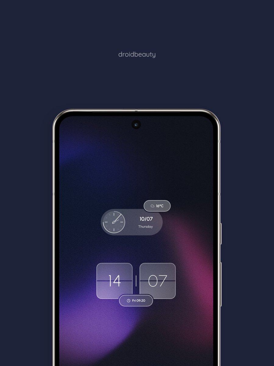 Just two beautiful widgets. You don't need liquid glass 😏

Wallpaper from Arthea, no. 233

#kwgt #klwp #theme #setup #homescreen #ui #design #kustom #androidtheme #backdrop #wallapper #minimal #mockup