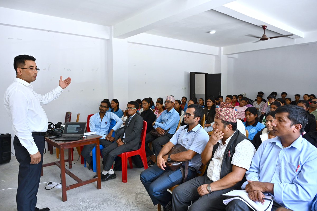 Pradeep_onta's tweet photo. I am truly delighted to have had the opportunity to serve as a trainer during the Basic Mobile Photography Class organized for SEE graduates from various secondary schools of Phikkal Rural Municipality, Sindhuli.
 heartfelt thanks to the Chairperson Parbati Sunuwar. https://t.co/c6U2uzagwT
