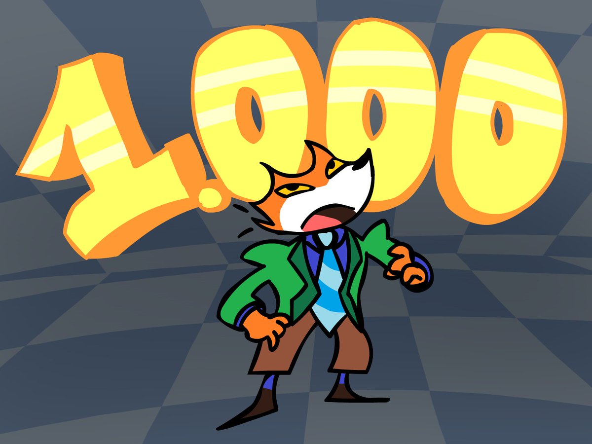 THANK YOU GUYS SO MUCH FOR 1K FOLLOWERS!! 

I can't believe we reached it so quickly! 
Expect more updates on the game soon!! 🫡