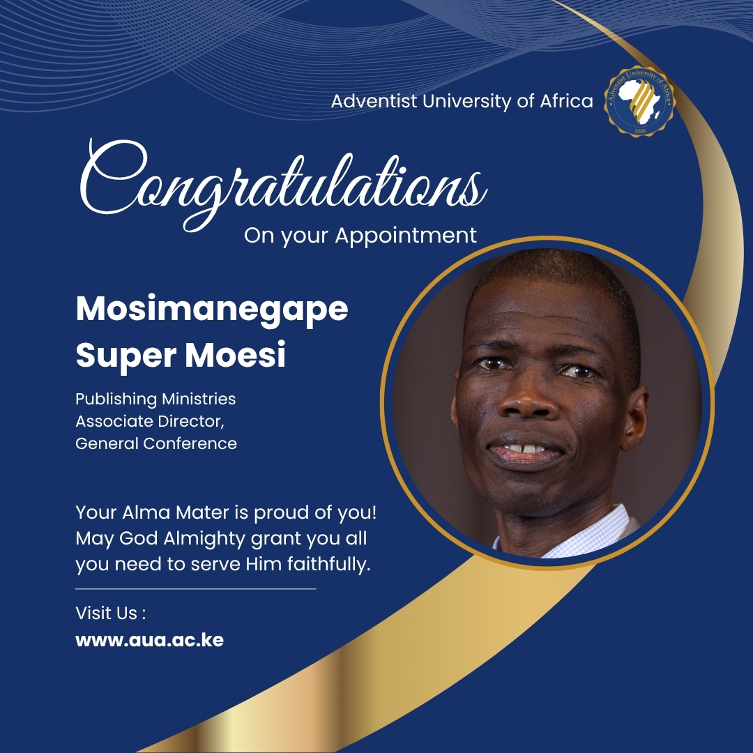 auauniversity's tweet photo. Congratulations to our alumni on your appointments! May God grant you wisdom, humility, and grace to serve Him faithfully. May your leadership be a blessing and a shining example of Christβs love.
#AdventistUniversityofAfrica #DevelopingLeadersforService https://t.co/TaWWa8OIrf