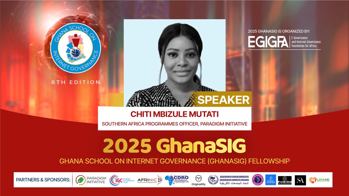 We were honored to host Chiti Mbizule Mutati, Southern Africa Programmes Officer at Paradigm Initiative, who delivered a thought-provoking session on Digital Rights.

Her insights helped Fellows explore the importance of protecting online freedoms, access, and expression in… ⬇️