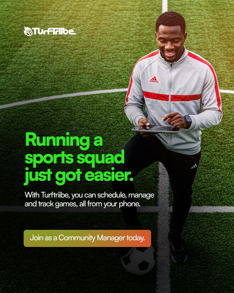 TurfTriibe's tweet photo. Build your sports community in seconds 📲
Multi-sport booking + player management, made easy

Want in? Info’s in our bio 👀

#SportsCommunity  #BookYourGame  
#PlayAnywhere  #HostAGame  #SquadGoals  
#GameDayVibes  #LinkInBio  
#PlayTogether  #RunYourGame https://t.co/GKSvxHyaCY