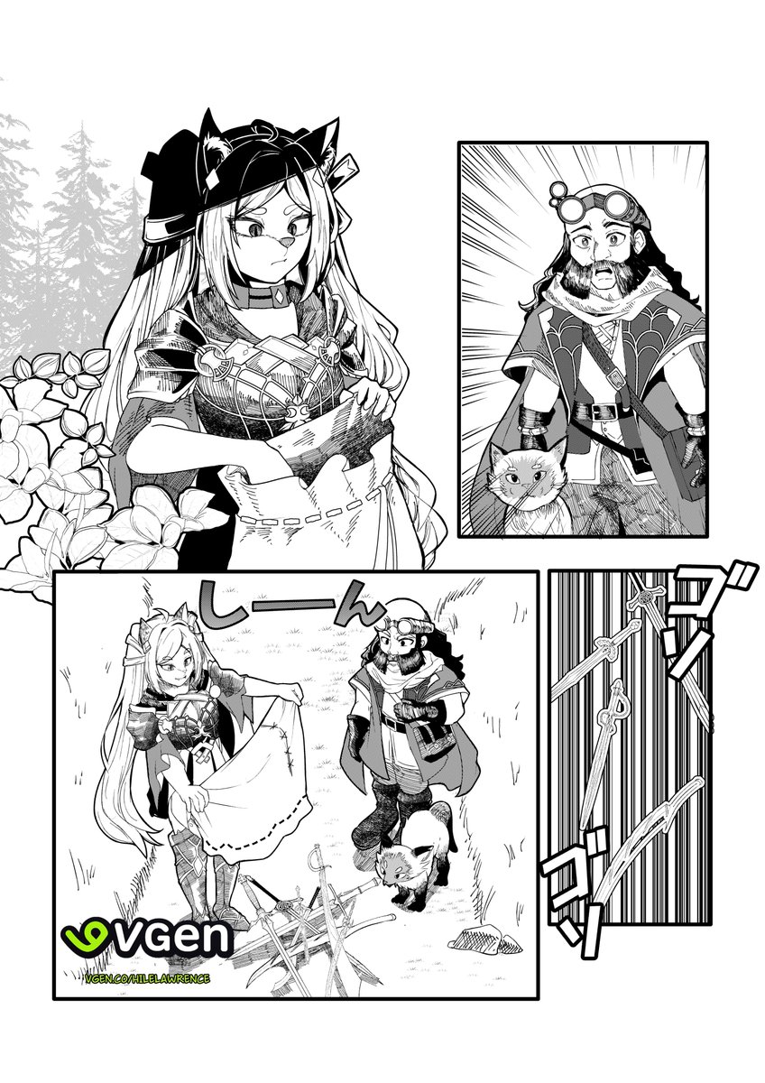 Finished #Vgencomm of my Manga Page service.

Thank you for request!