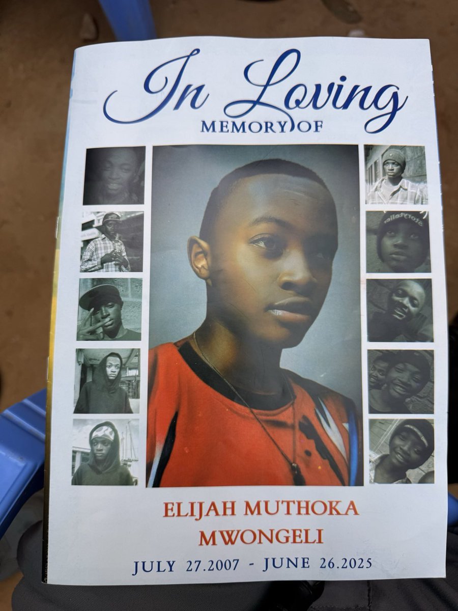 husskhalid's tweet image. Our Shujaas are being buried. One by one as martyrs for Kenya.

Elijah Muthoka Mwongeli has been laid to rest.

He was only 17 years old. His life taken away violently. 

Our Shujaas, who paid the ultimate price, will forever remain in our hearts.
