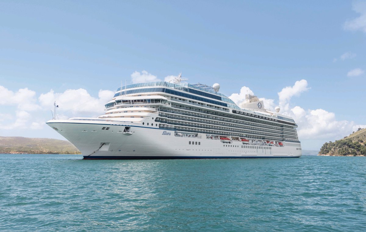 Dave Monk (@shipmonk) on Twitter photo .<a href="/OceaniaCruises/">Oceania Cruises</a> has taken delivery of its eighth ship, Allura. The 1,200-guest vessel, built by <a href="/Fincantieri/">Fincantieri</a> in Genoa, is the second in the Allura class after Vista, launched in May 2023. It will be followed by four Sonata-class ships in 2027, 2029, 2032 and 2035. .<a href="/OceaniaCruises/">Oceania Cruises</a> has taken delivery of its eighth ship, Allura. The 1,200-guest vessel, built by <a href="/Fincantieri/">Fincantieri</a> in Genoa, is the second in the Allura class after Vista, launched in May 2023. It will be followed by four Sonata-class ships in 2027, 2029, 2032 and 2035.