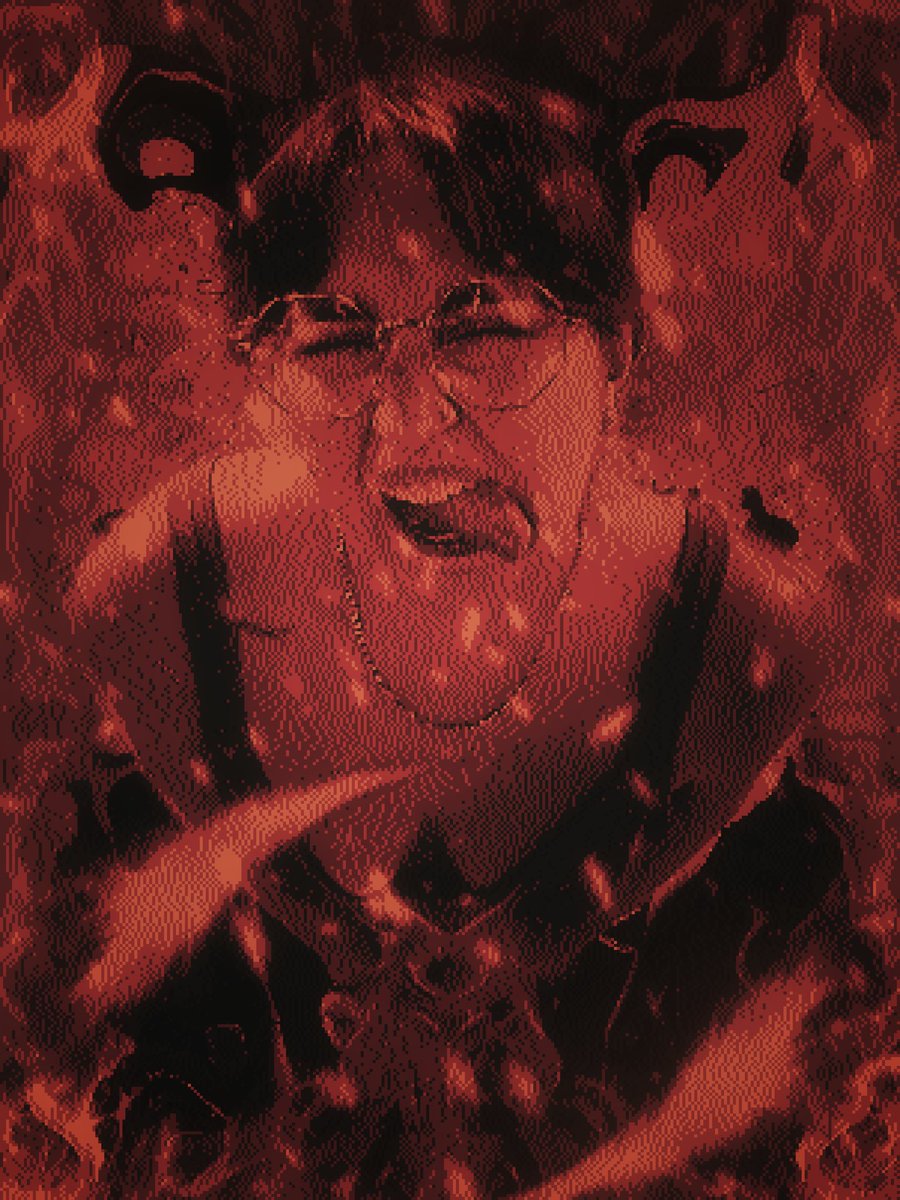 evanwahm's tweet image. Let The Fire In Your Heart Burn Bright.
Entry to @studioaaacom Dither Boy design contest week 1
Dither: Contrast Aware Y
Color Palette: Slasher
Made with Dither Boy and getpaint.net
