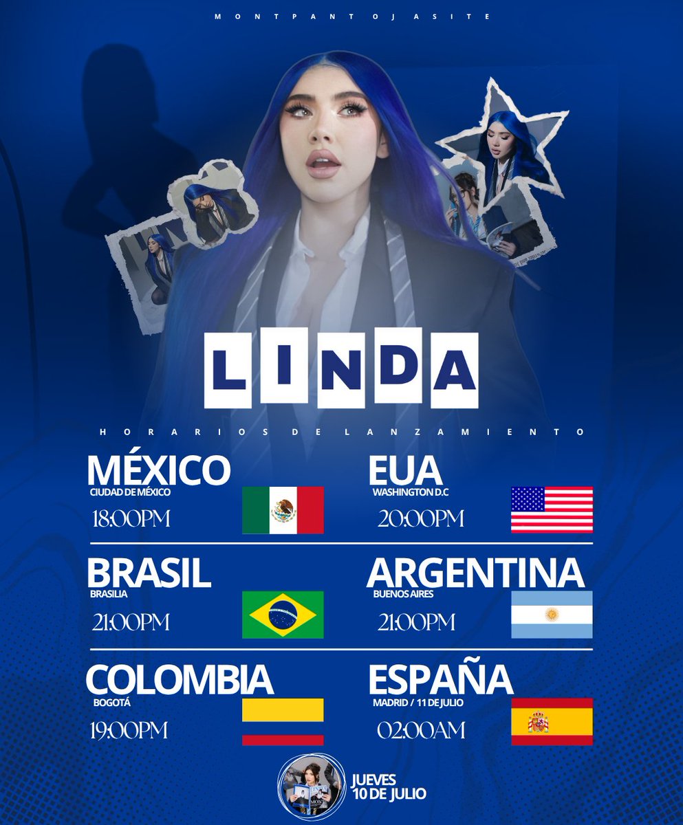 Hoy se estrena el video oficial de “LINDA” by <a href="/monttpantoja/">wildcatt</a> , a continuación te dejamos los horarios de estreno en YouTube. 💄

🔗:youtu.be/03tg_X3npHY?si…