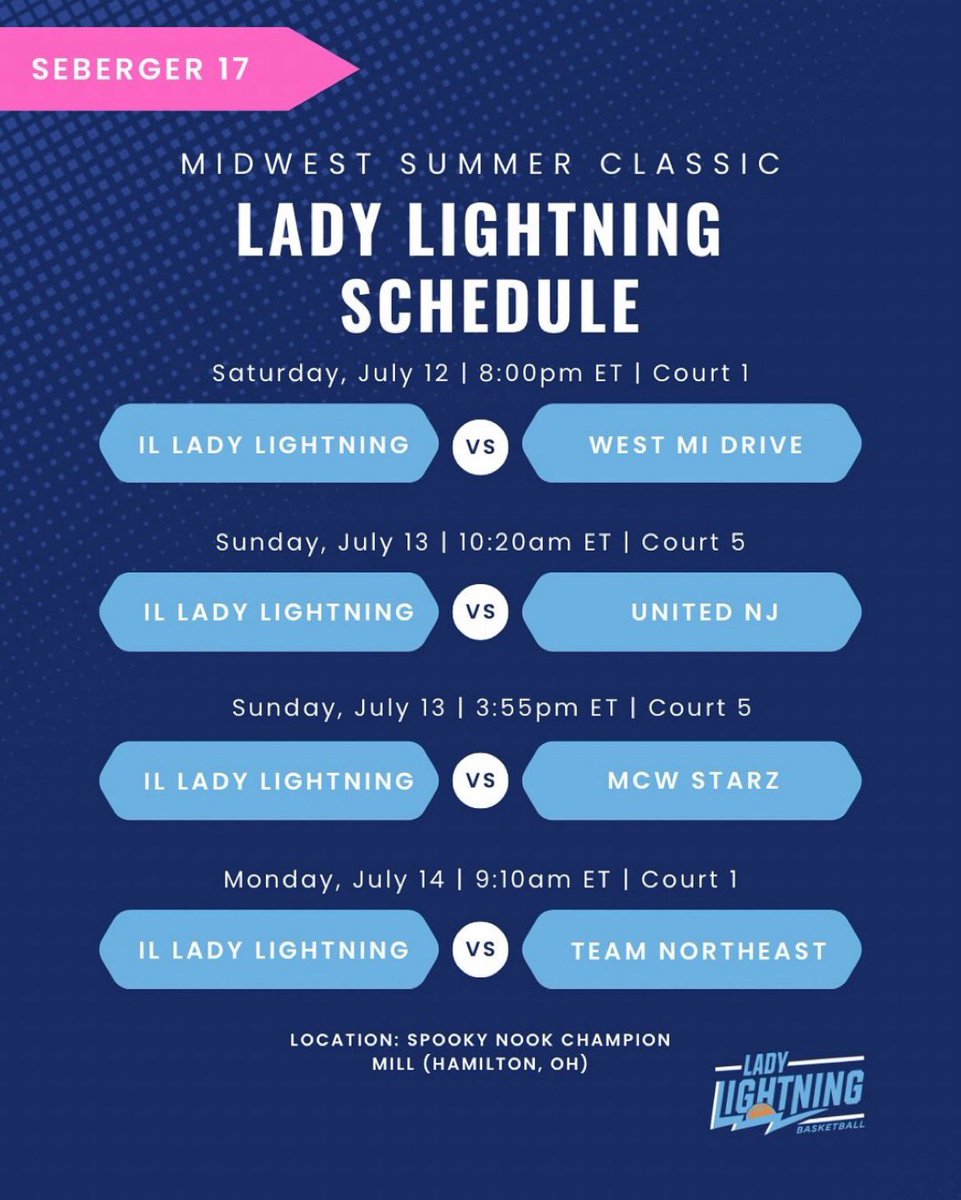 Abbey Hobart (@abbs_h16) on Twitter photo Here’s my schedule for the weekend! We have the super select showcase up first then the Midwest summer classic next! Can’t wait to play with my teammates! <a href="/LadyLightningIL/">IL Lady Lightning</a> Here’s my schedule for the weekend! We have the super select showcase up first then the Midwest summer classic next! Can’t wait to play with my teammates! <a href="/LadyLightningIL/">IL Lady Lightning</a>