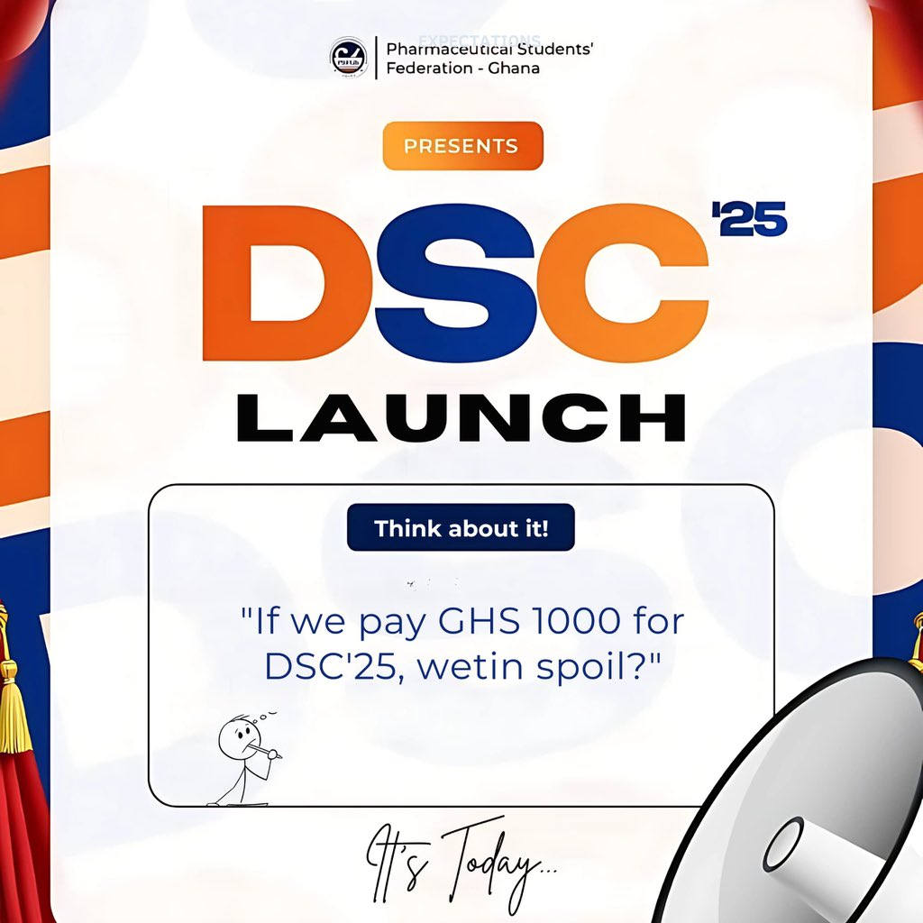 🛑 THE DSC'25 LAUNCH IS TODAY AT 5:00PM🛑

POWERED BY PSFGH MEDIA COMMITTEE📸