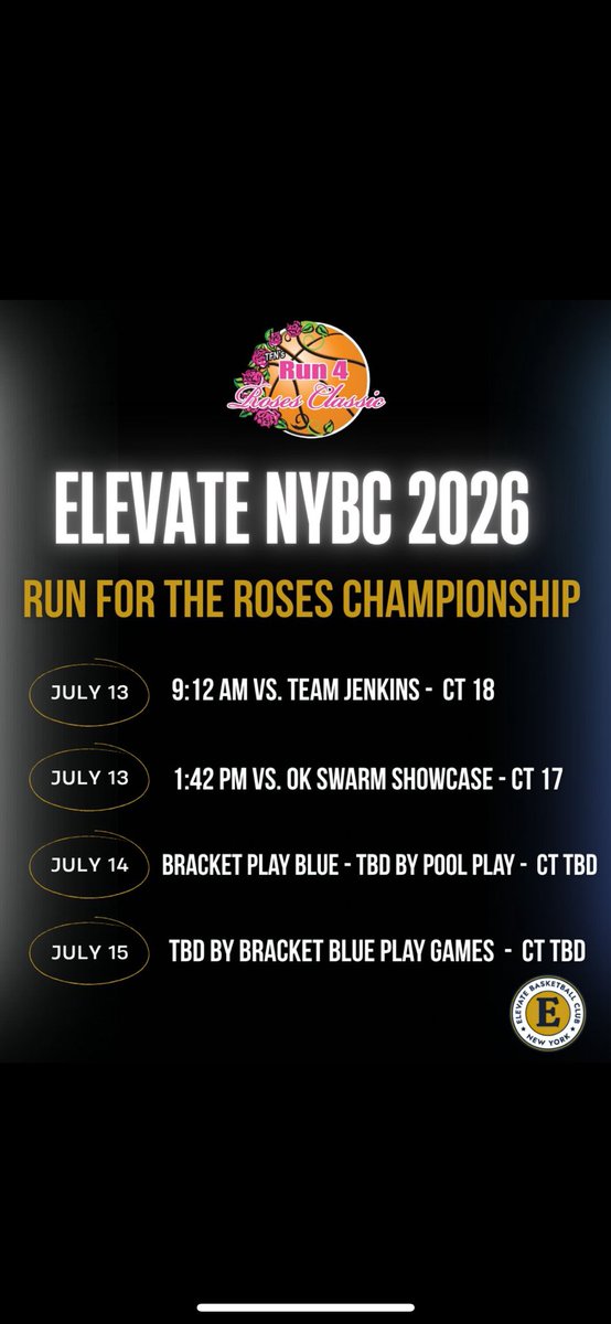 My schedule for the next week in Kentucky, can’t wait to play with my team!  <a href="/NEPSGBCA/">NEPSGBCA</a> <a href="/ElevateNYgirls/">Elevate NYBC Girls Basketball</a>