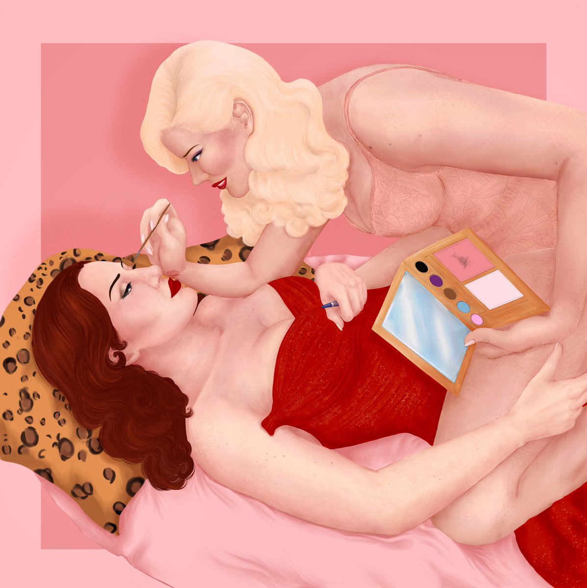 msbantry's tweet image. this is how i imagine the touch-ups go at the Ashton mansion