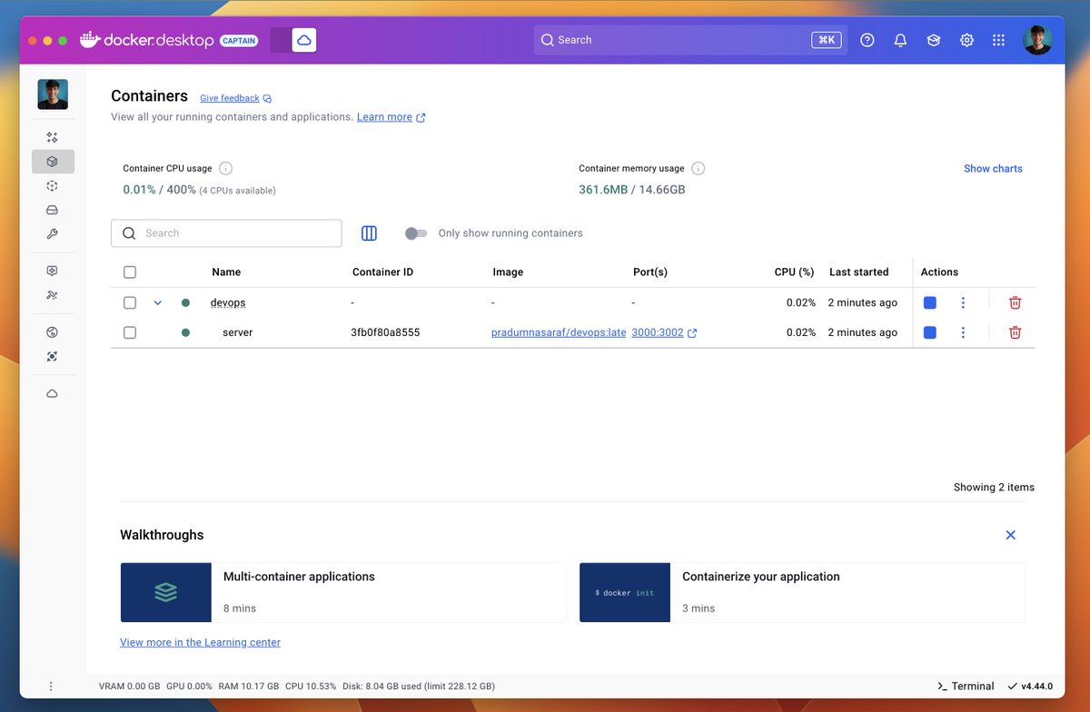 In case you missed it, <a href="/Docker/">Docker</a> at the WeAreDevelopers conference announced an amazing new offering called Docker Offload! 🐳

We can run heavy dev tasks in the cloud without changing a thing locally, for fast and convenient development.