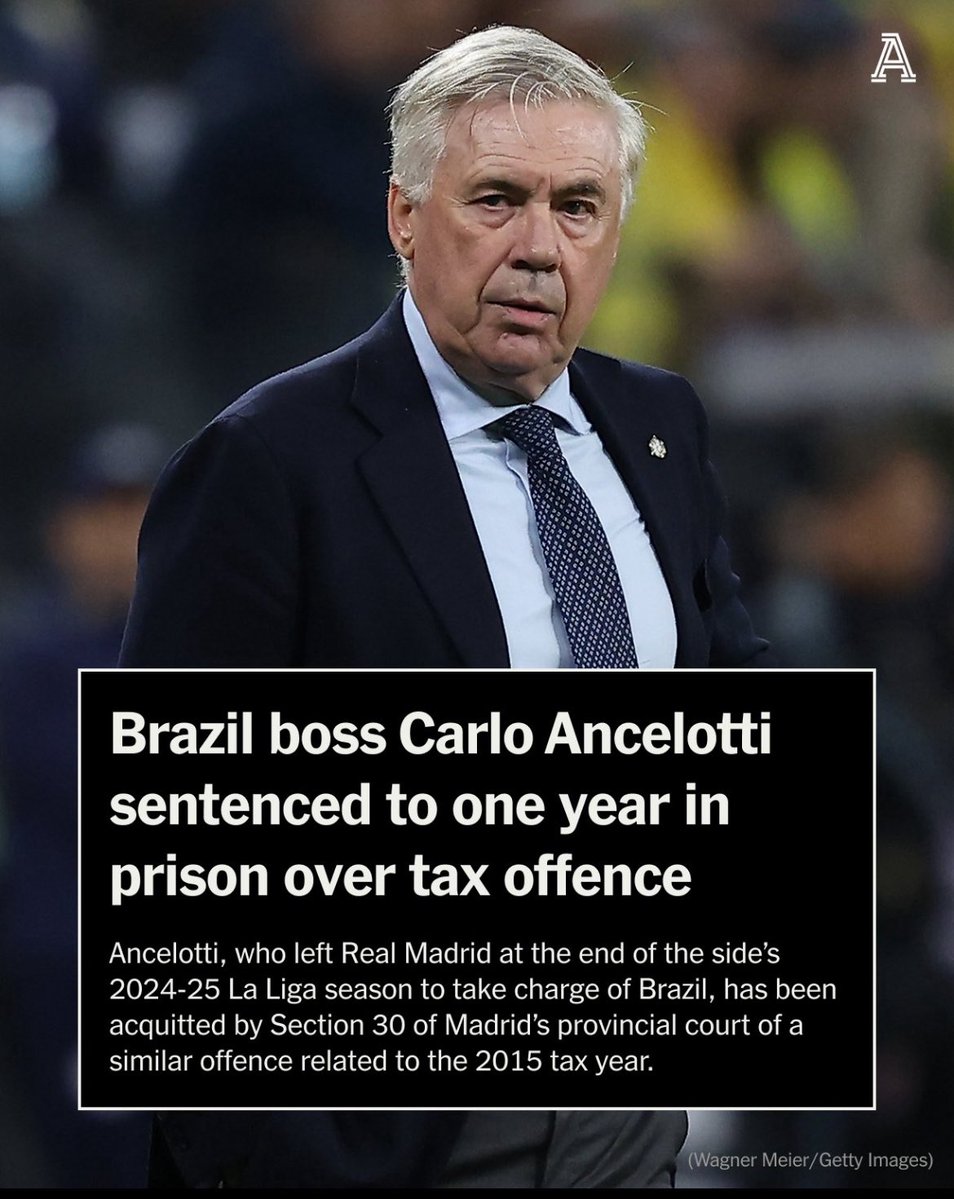 paul_c_watson's tweet image. We know what needs to happen here. Ancelotti actually goes to jail where he has to put together a team of inmates for their big game of the year against the guards. Eve of game he’s told he can go free to coach Brazil at the World Cup but follows his heart and chooses to stay.