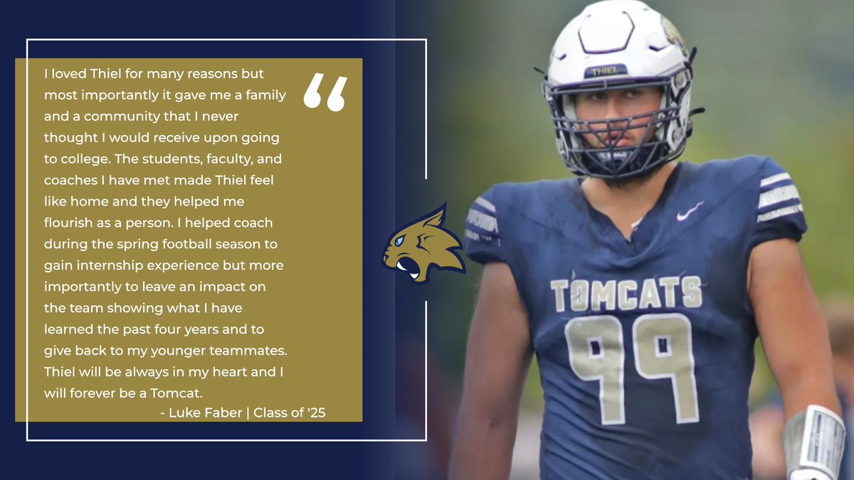 Thiel_FB's tweet image. Alumni Spotlight. Luke Faber, class of 2025, who is also interning with our strength and conditioning staff has good things to say about Thiel and what it means to him.