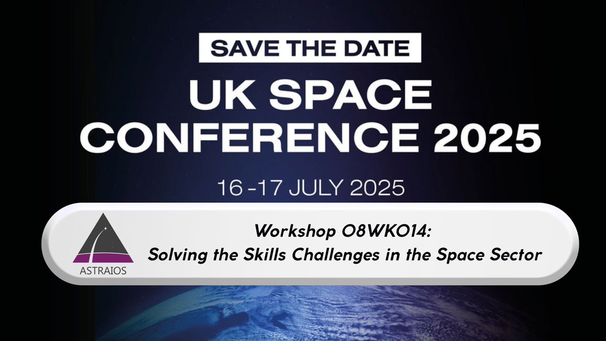 ASTRAIOS Project (@astraiosproject) on Twitter photo 🚀 The ASTRAIOS Project is proud to join the UK Space Conference 2025 for a crucial session on solving the #SkillsGap — featuring our partner Heidi Thiemann from <a href="/SpaceSkills/">Space Skills Alliance</a>
📅 Thu 17 July | 8:15–8:55 AM📍 Central 6–7
#ASTRAIOS #UKSpaceConference #SpaceSkills #Hadea #HorizonEu 🚀 The ASTRAIOS Project is proud to join the UK Space Conference 2025 for a crucial session on solving the #SkillsGap — featuring our partner Heidi Thiemann from <a href="/SpaceSkills/">Space Skills Alliance</a>
📅 Thu 17 July | 8:15–8:55 AM📍 Central 6–7
#ASTRAIOS #UKSpaceConference #SpaceSkills #Hadea #HorizonEu