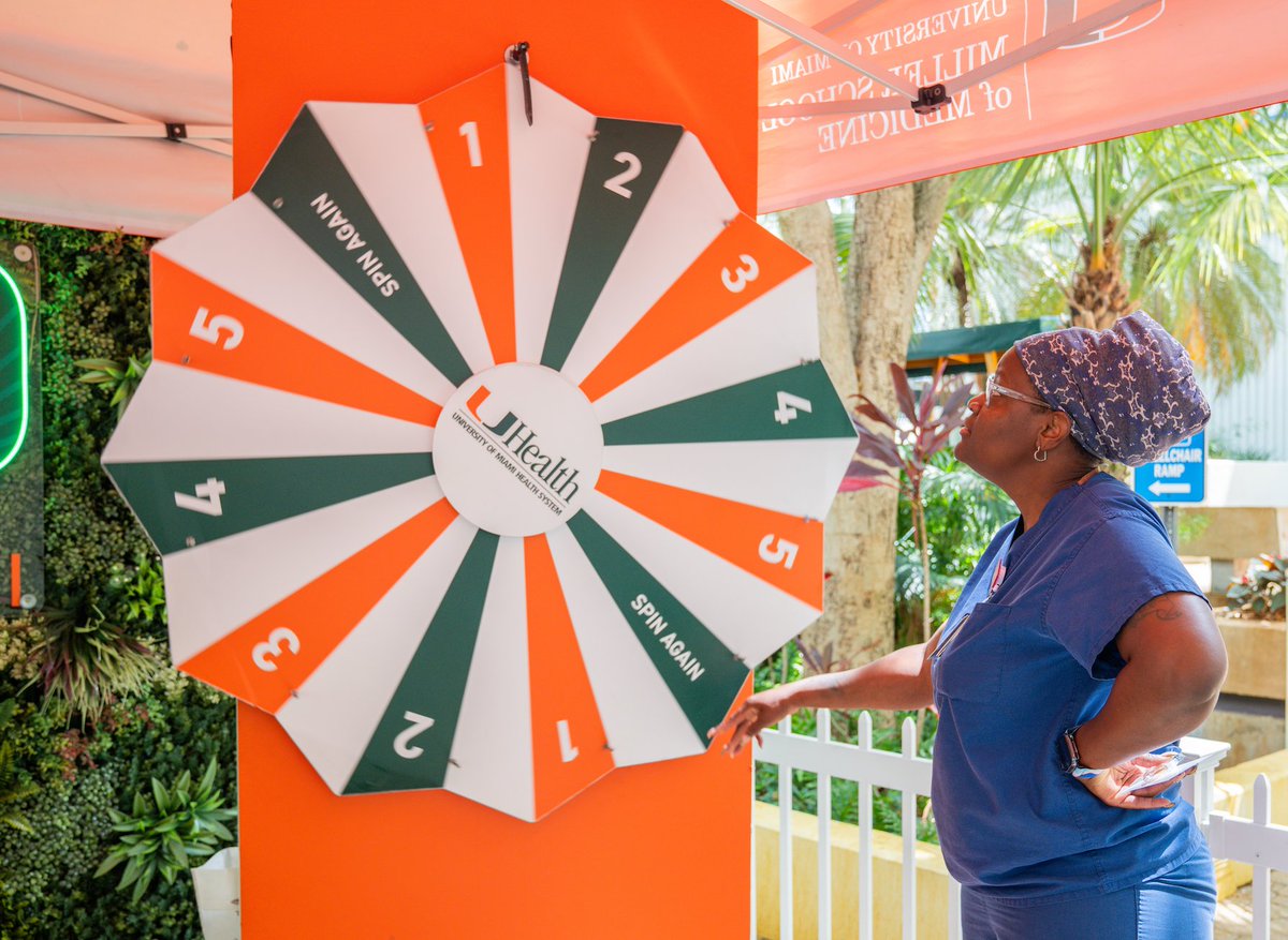 UMiamiHealth's tweet image. It’s Thursday — and that means it’s UHealth Market time! 🍅🌽 Every week, we bring together some of Miami’s best local vendors, serving up fresh produce, delicious bites, and unique treats you won’t want to miss!
✨ Today: Join us for a Centennial Edition in honor of #UMiami100…