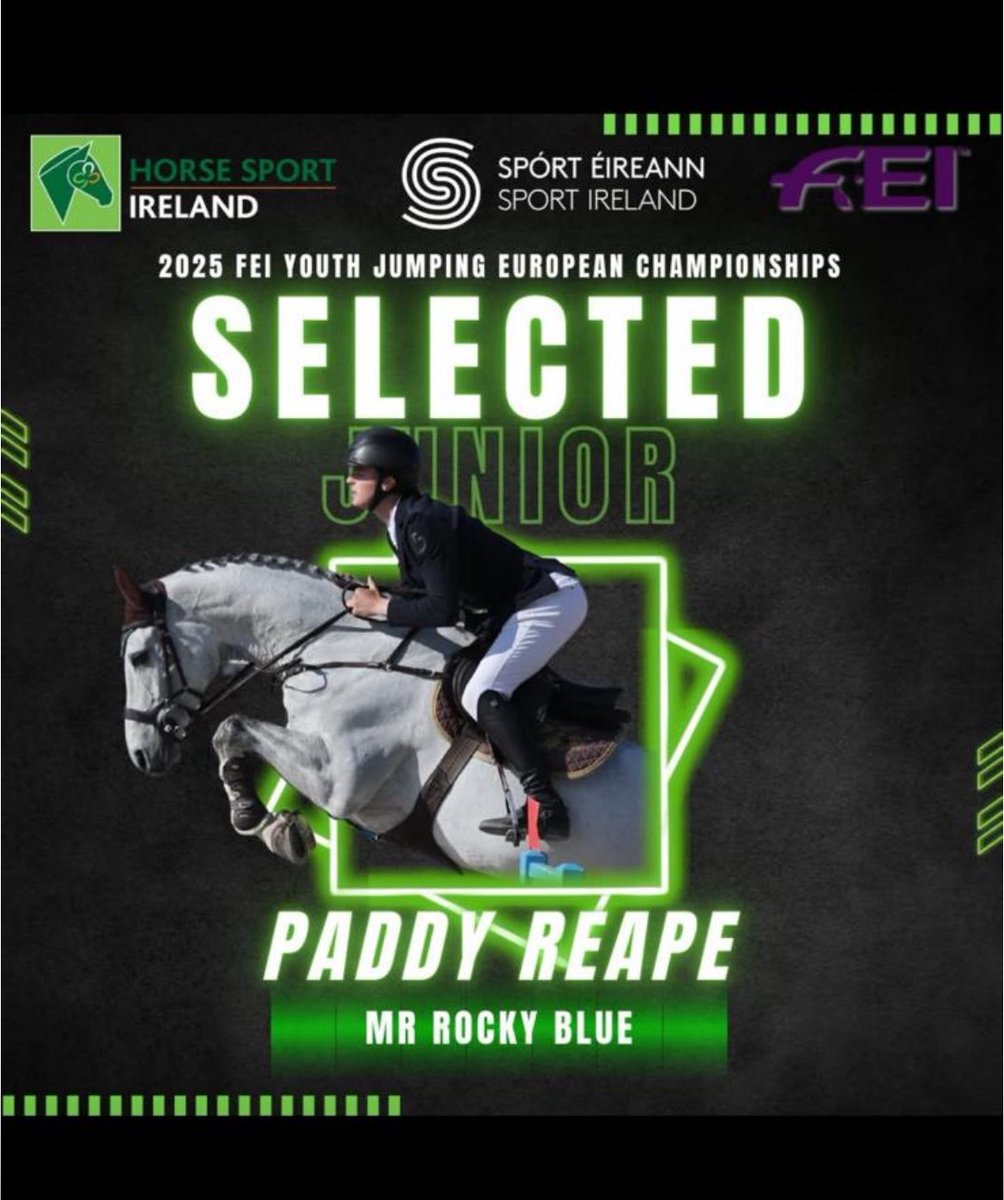 Cllr Thomas Walsh (@walshthomasf) on Twitter photo Best of luck to Sligo riders Ella Rush and Paddy Reape at the 2025 FEI Youth Jumping Championships in Riesenbeck this week.
<a href="/HorseSportIRL/">Horse Sport Ireland</a> Best of luck to Sligo riders Ella Rush and Paddy Reape at the 2025 FEI Youth Jumping Championships in Riesenbeck this week.
<a href="/HorseSportIRL/">Horse Sport Ireland</a>
