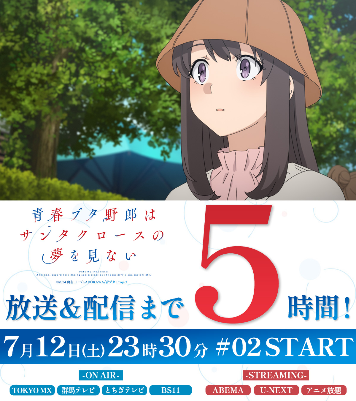 アニメ「青春ブタ野郎」シリーズ公式 on X: 