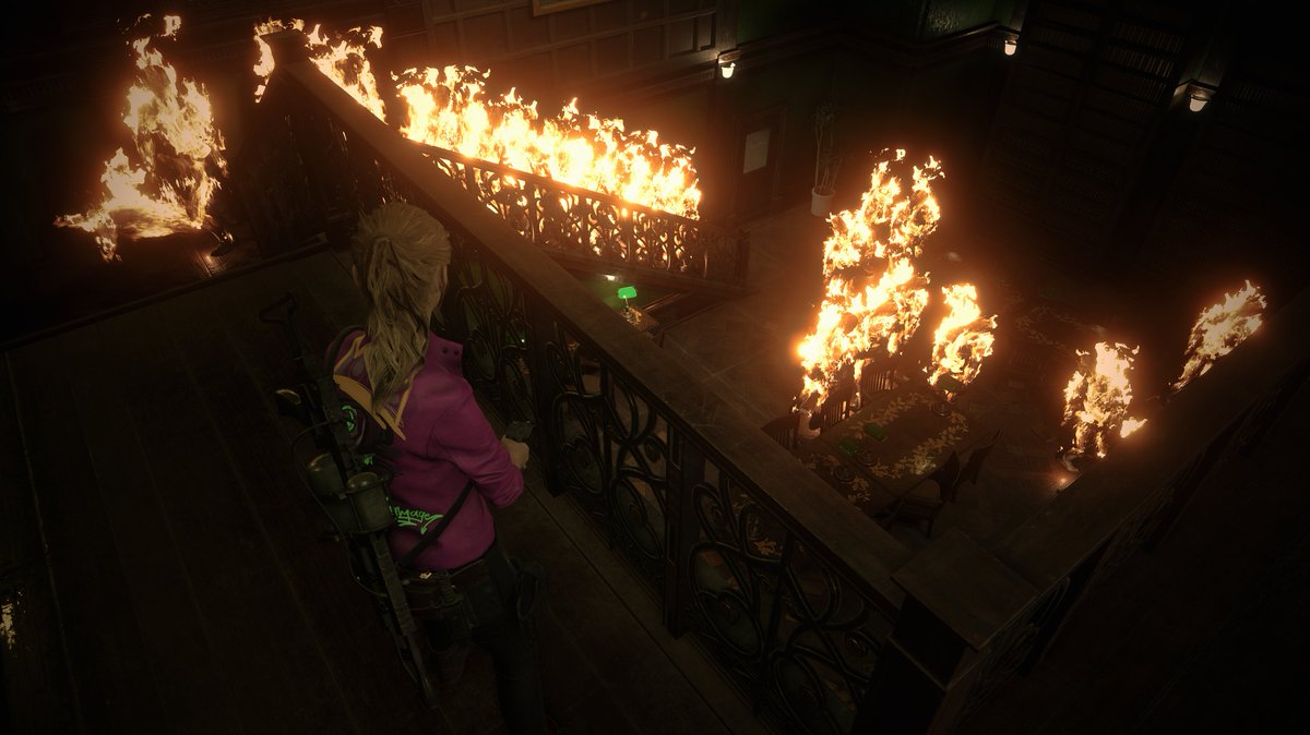 DeathNoDamage's tweet image. The library was very hot today! #ResidentEvil