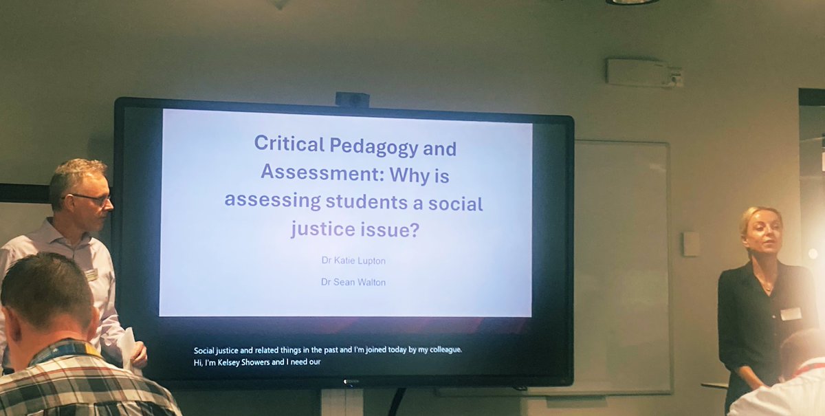 DrAimeeQuicks's tweet image. Dr. Sean Walton and Dr.Katie Lupton talking about critical pedagogy @LeedsTrinity L&amp;amp;T Conference - loads to think about after this session and lots of questions about the purpose of education and tensions with the neoliberal agenda. Loved it!