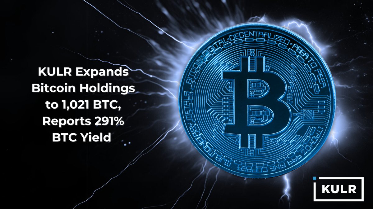 KULR has acquired 90 BTC for ~ 10 million at ~ $108,884 per #bitcoin and  has achieved BTC Yield of 291% YTD. As of 7/9/25, we hodl 1021 $BTC  acquired for ~ $101 million at ~ $98,627 per bitcoin. $KULR