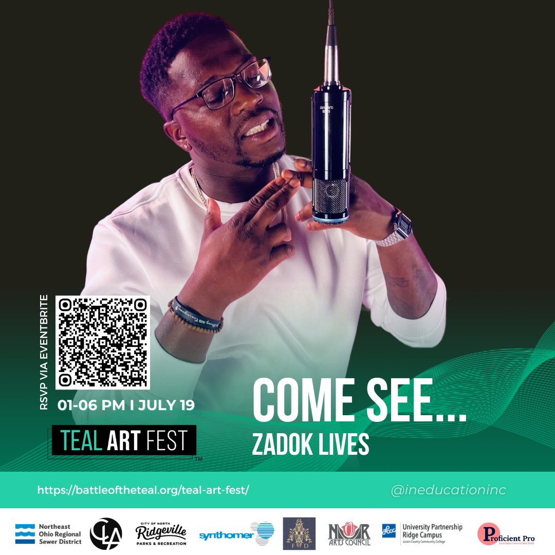 Pop. R&amp;B. Orchestra. Vibes for every mood.
Our #TEALArtFest entertainment lineup = next level.
Come for the art, stay for the music. 
#LiveAtTEAL #MusicForEveryone

RSVP now for July 19: rb.gy/cs8fsn 
Discover more here:
battleoftheteal.org/teal-art-fest/