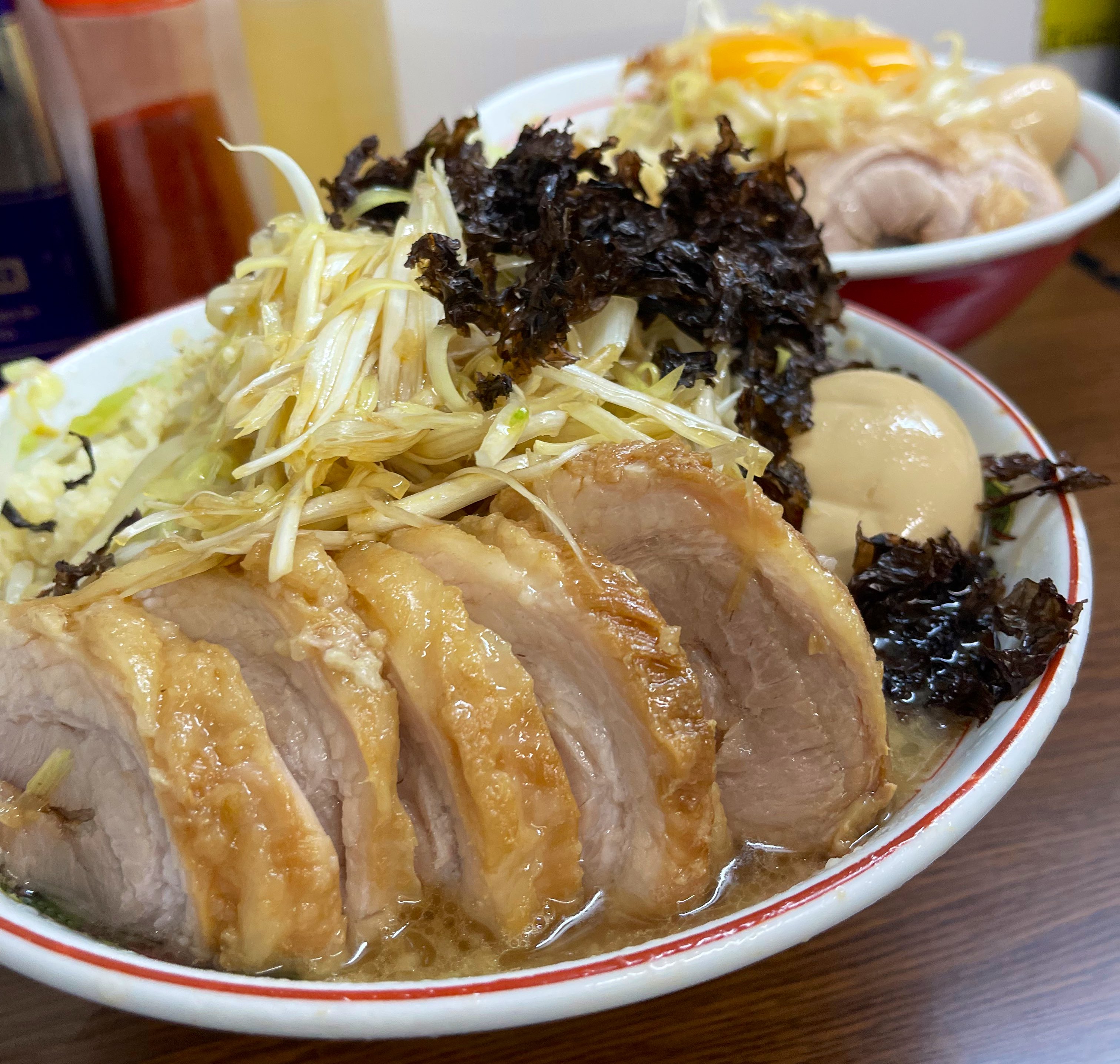 麺類大好きセットです(^-^) Big eater] No matter how much rice you have, it's never