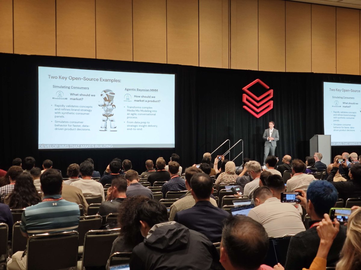 PyMC Labs (@pymc_labs) on Twitter photo Modern marketing needs faster answers & safer testing. At #DataAISummit with <a href="/databricks/">Databricks</a> we shared two real tools:
⚙️MMM Agent → insights in hours, not weeks
🧪Consumer Lab → test ideas pre-launch with synthetic panels
Not theory. Already live.
DM for a pilot
#MMM #Bayesian Modern marketing needs faster answers & safer testing. At #DataAISummit with <a href="/databricks/">Databricks</a> we shared two real tools:
⚙️MMM Agent → insights in hours, not weeks
🧪Consumer Lab → test ideas pre-launch with synthetic panels
Not theory. Already live.
DM for a pilot
#MMM #Bayesian